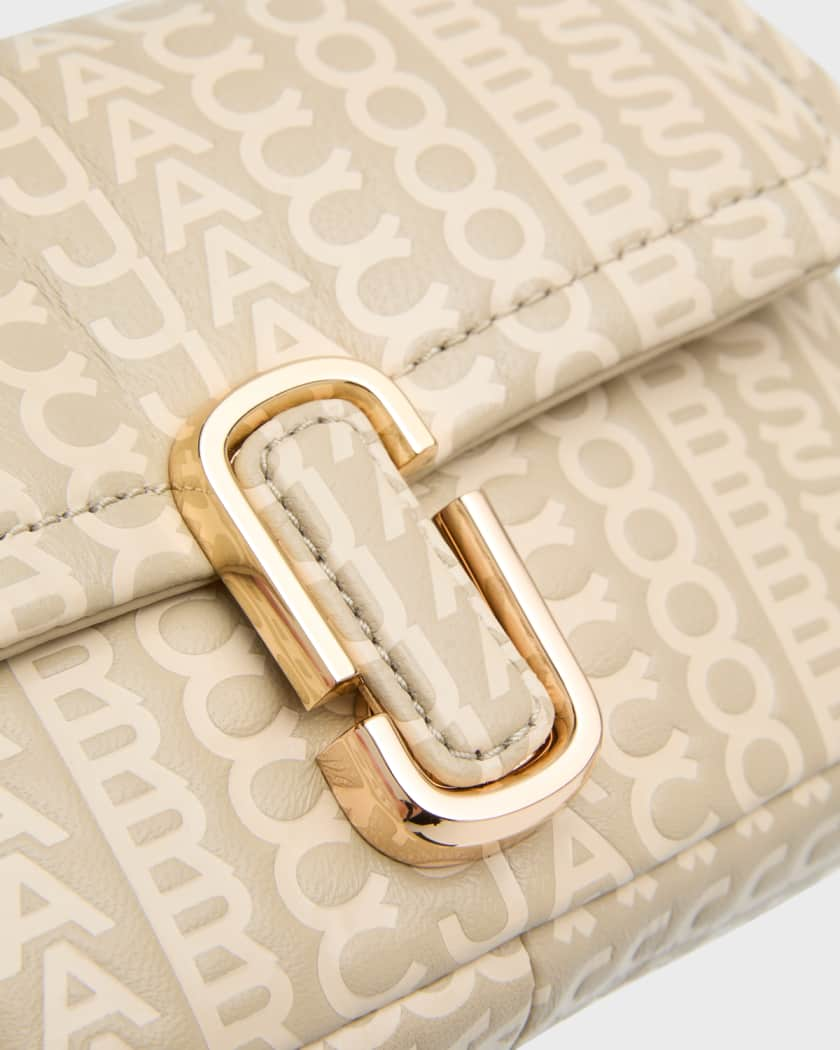 Marc Jacobs The Monogram J Marc Mini Shoulder Bag Beige Multi Colour