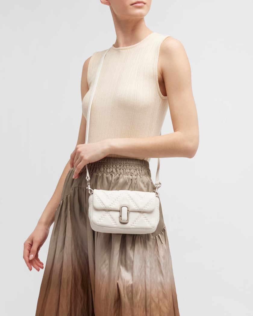 The J Marc Leather Shoulder Bag in Beige - Marc Jacobs