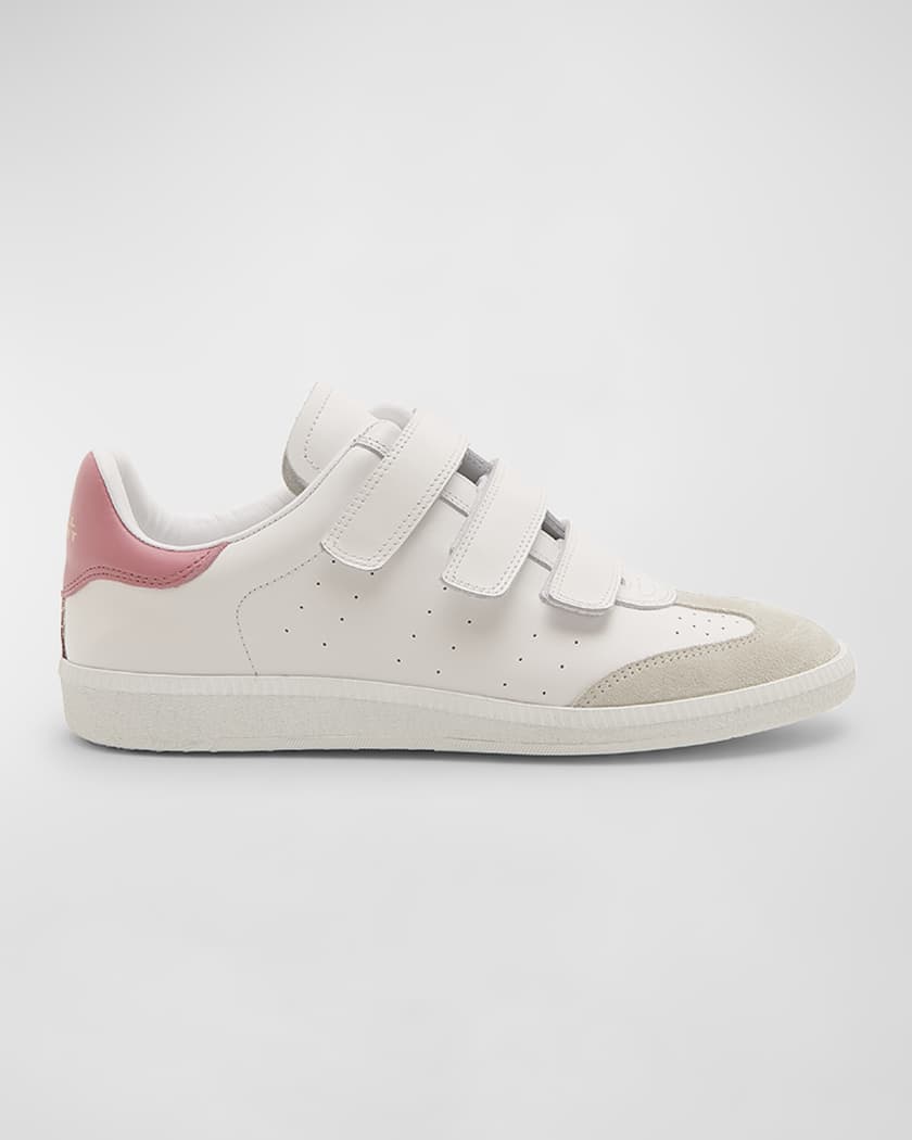 Do Forkæle robot Isabel Marant Beth Grip-Strap Leather Low-Top Sneakers | Neiman Marcus