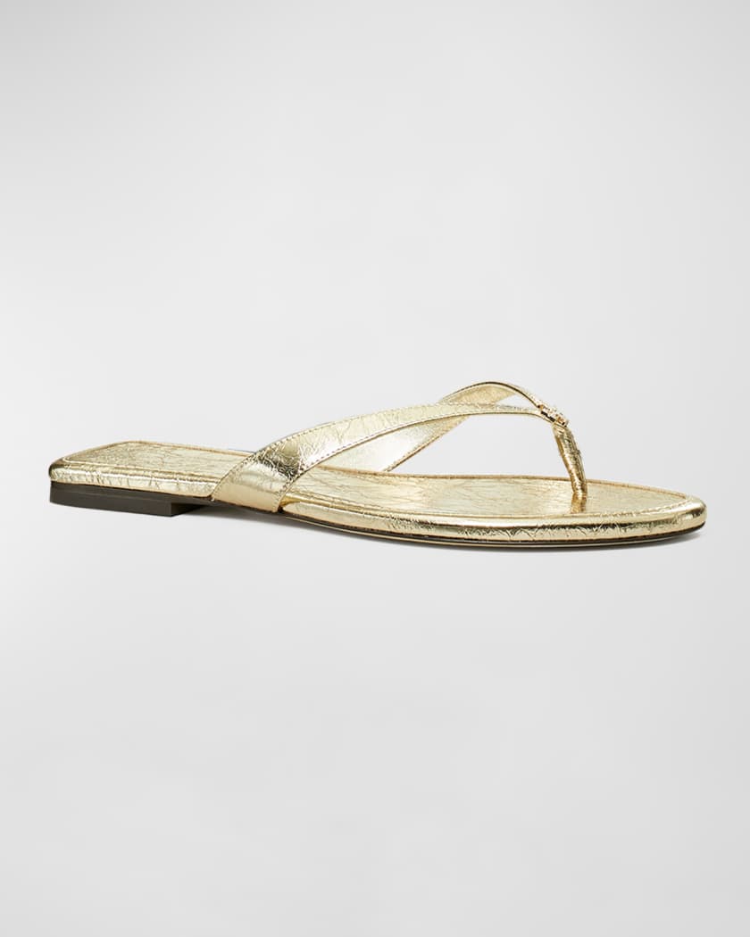 Capri Metallic Flip Flop Sandals