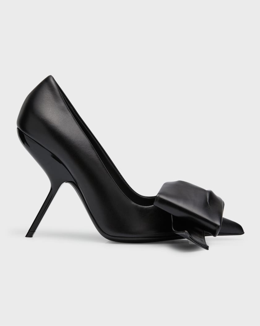 Leather stiletto pumps best sale