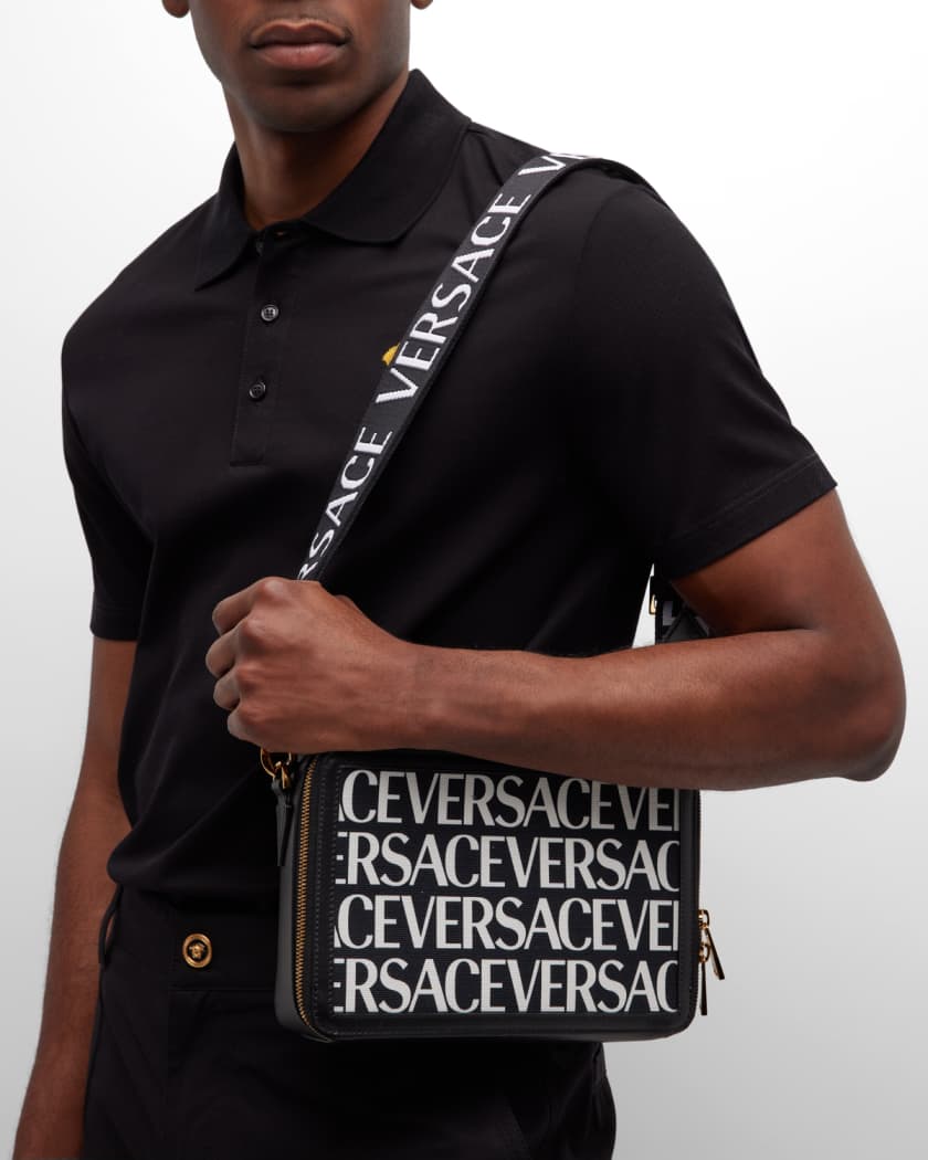 Versace Versace Allover Denim Tote Bag for Men