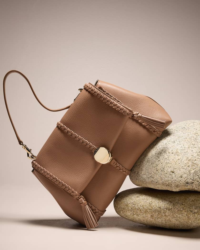 Spoo-Design, Small Leather Purse, Mini Belt Bag with Zipper
