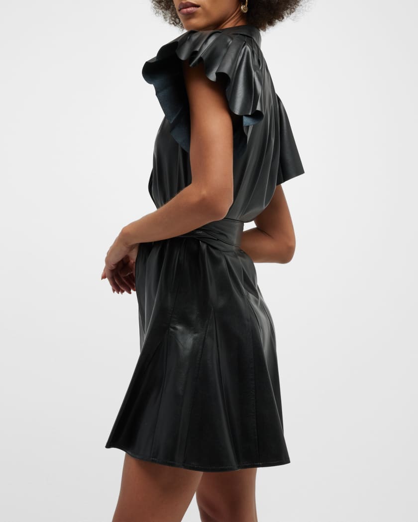 Tasteful and Elegant faux Leather Dress – Lee's Kloset