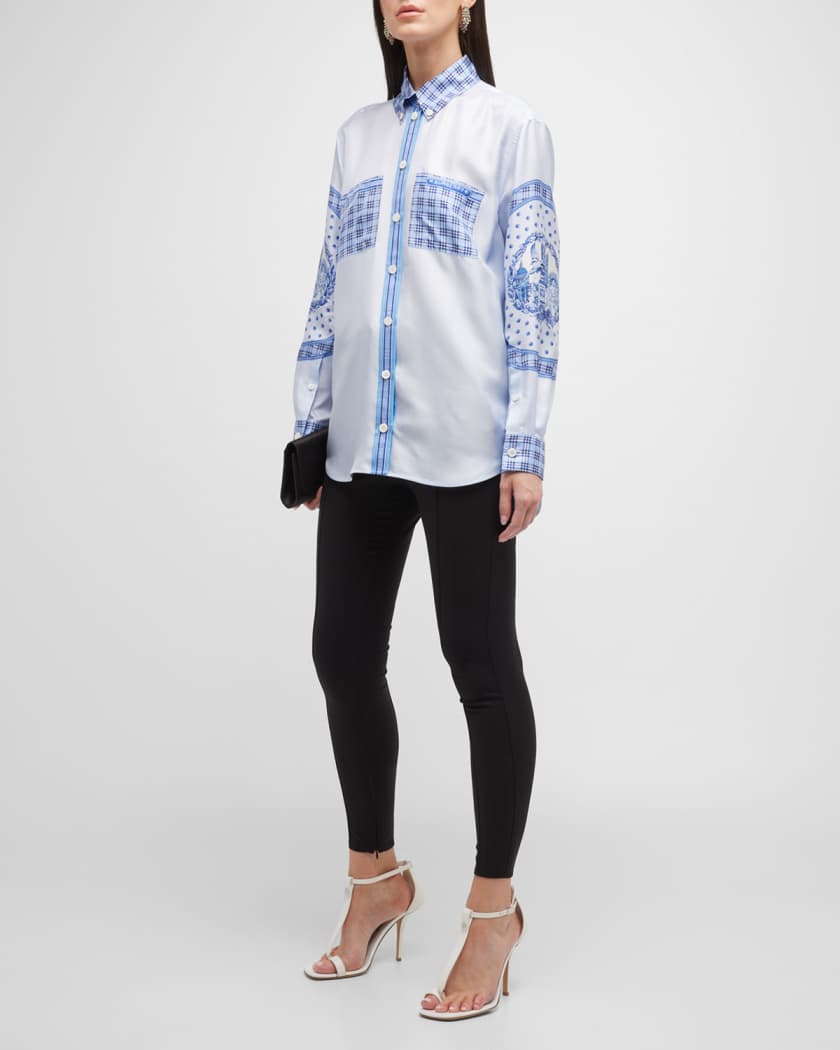 Burberry Silk shirt with monogram, Women's Clothing