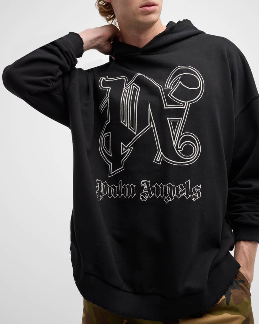Palm Angels Palm Angels Monogram Hooded Parka - Stylemyle