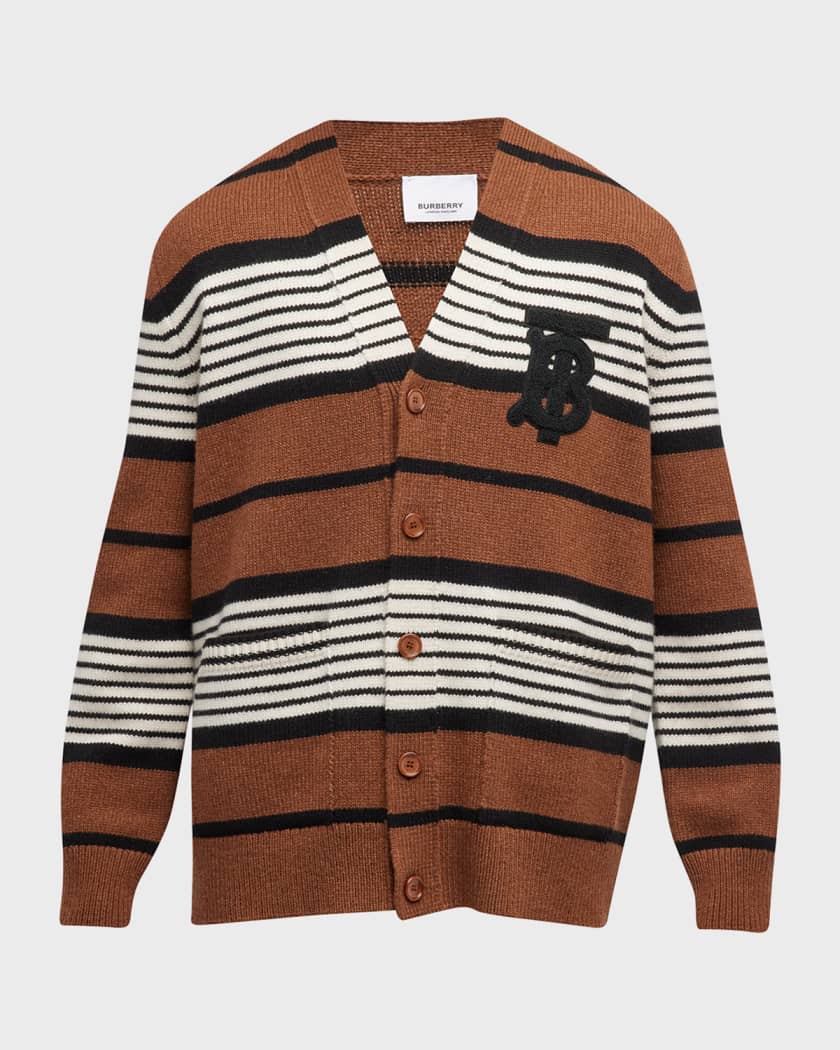 Burberry Men's TB Striped Knit Cardigan | Neiman Marcus Burberry Men's TB Striped Knit Cardigan | Neiman Marcus