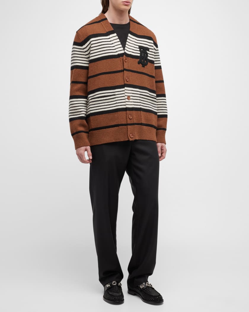 Burberry Men's TB Striped Knit Cardigan | Neiman Marcus Burberry Men's TB Striped Knit Cardigan | Neiman Marcus