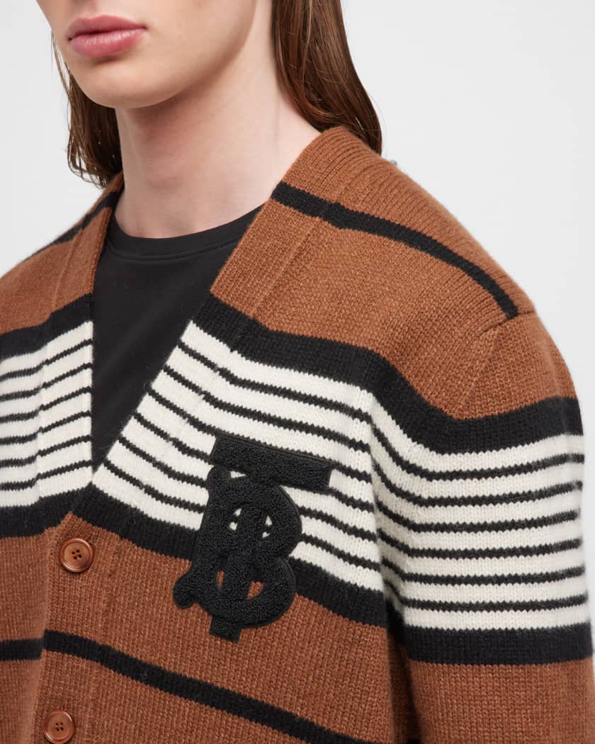 Burberry Men's TB Striped Knit Cardigan | Neiman Marcus Burberry Men's TB Striped Knit Cardigan | Neiman Marcus