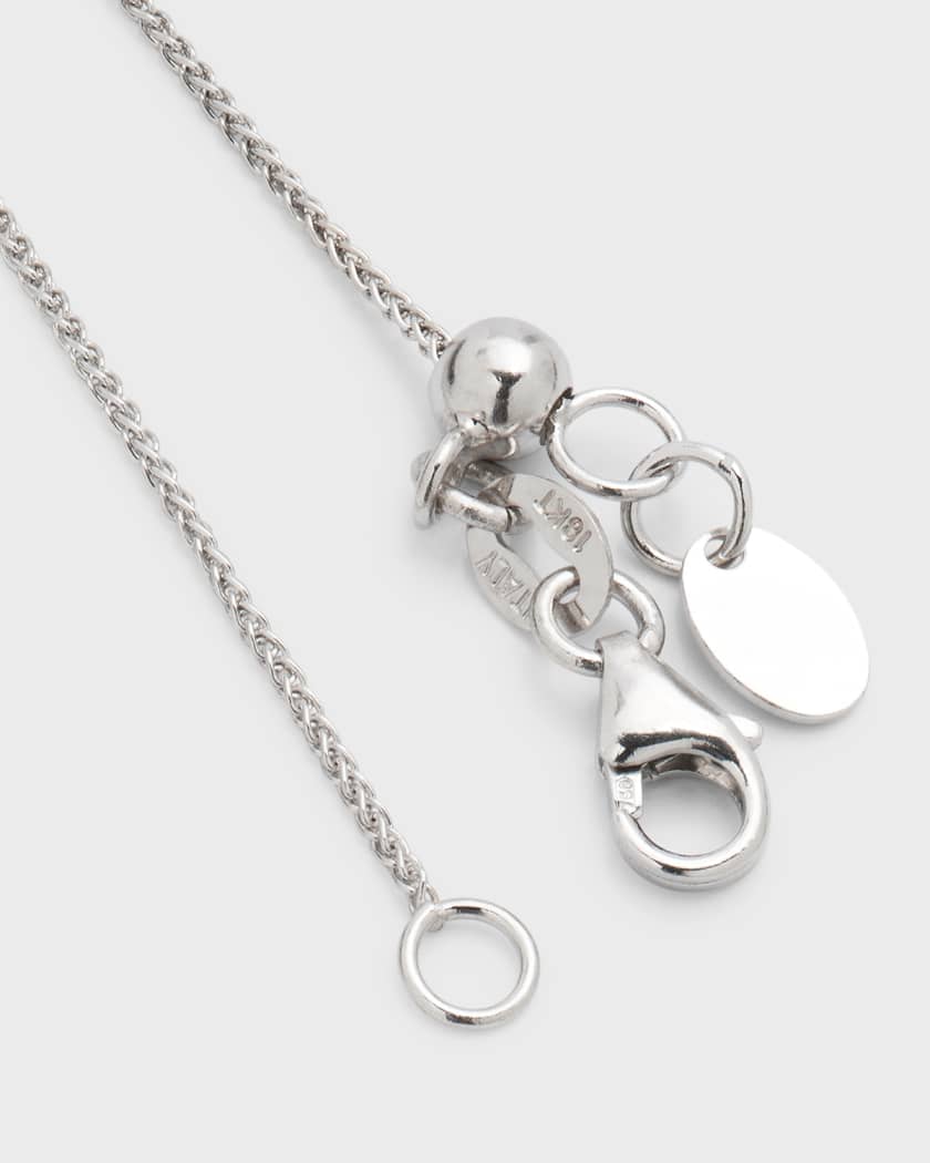 18k White Gold Diamond Pendant Necklace