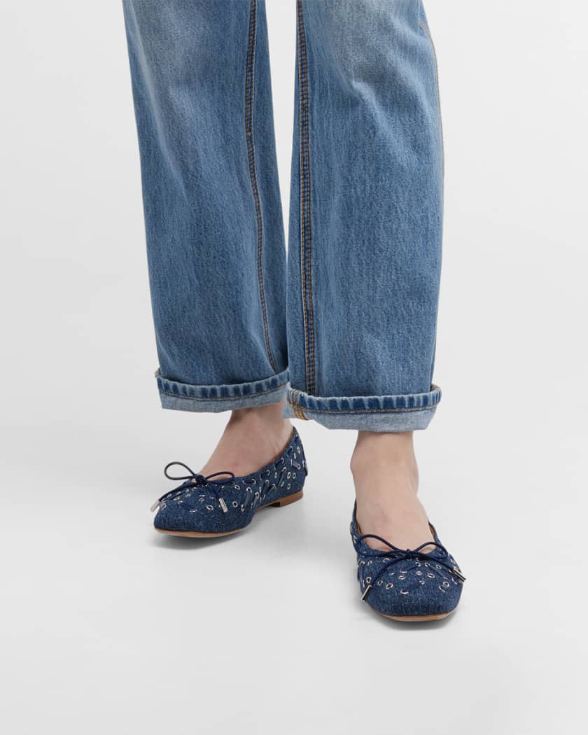 Chloe grommet flats Clearance