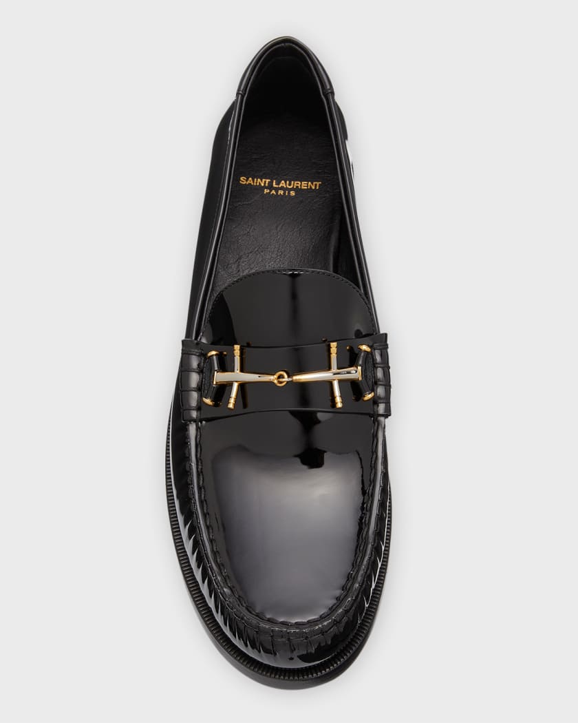 fætter Ødelæggelse Vurdering Saint Laurent Men's Patent Leather Loafers | Neiman Marcus