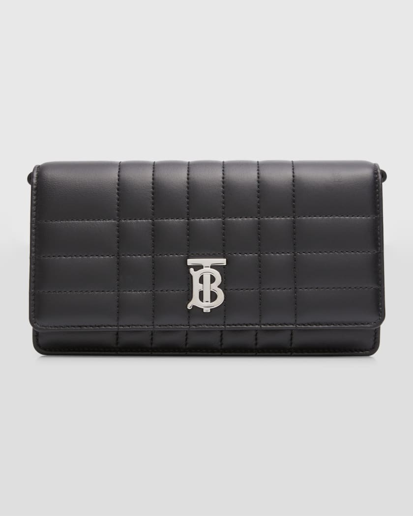 Burberry Lola Check Quilted Leather Clutch Bag Neiman Marcus