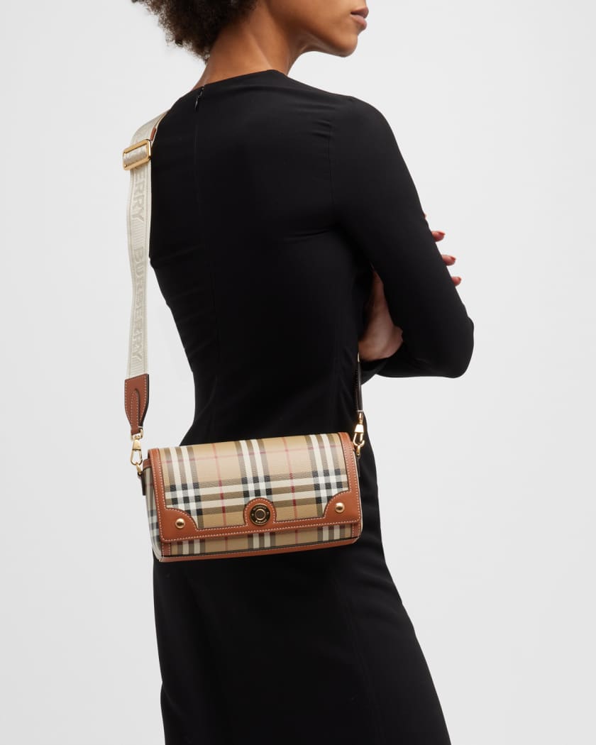 Burberry Small Note Check Crossbody Bag