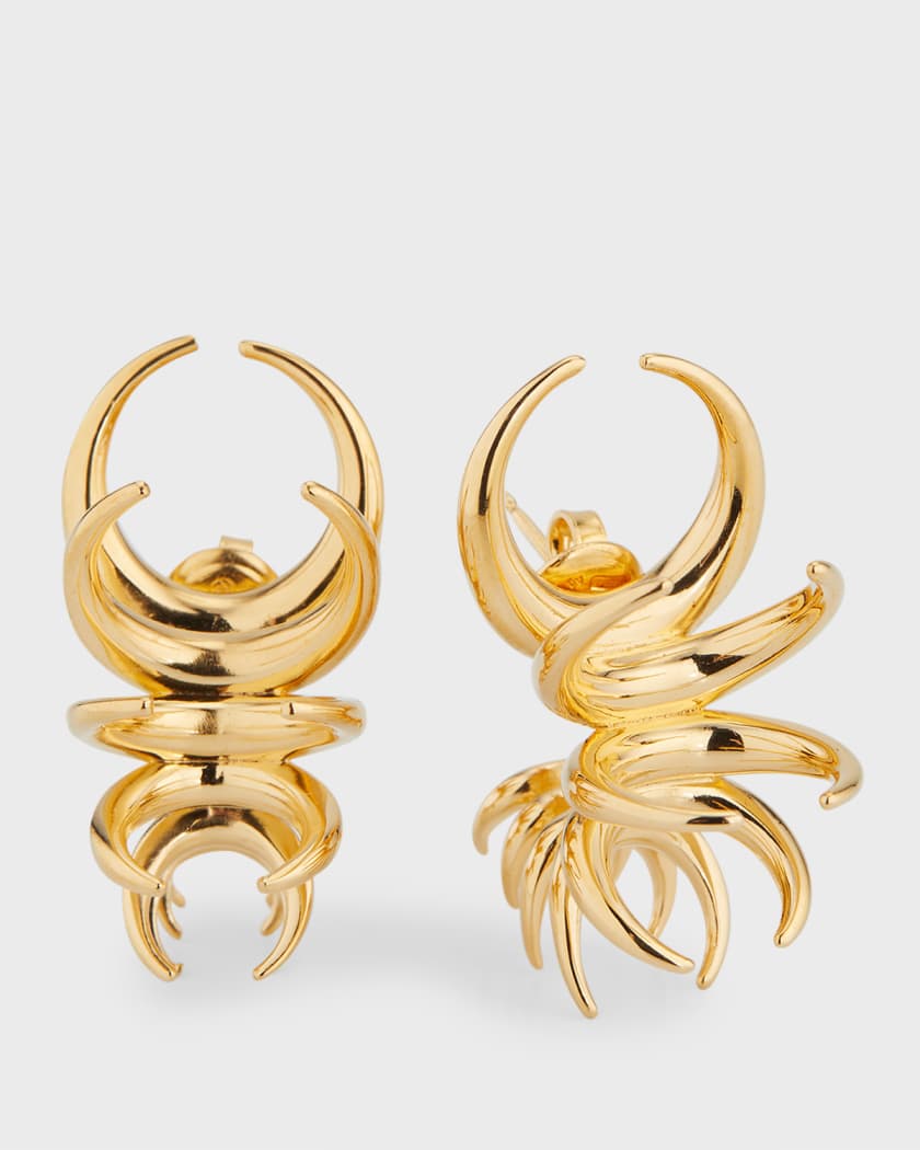 Bottega veneta sale gold hoop earrings
