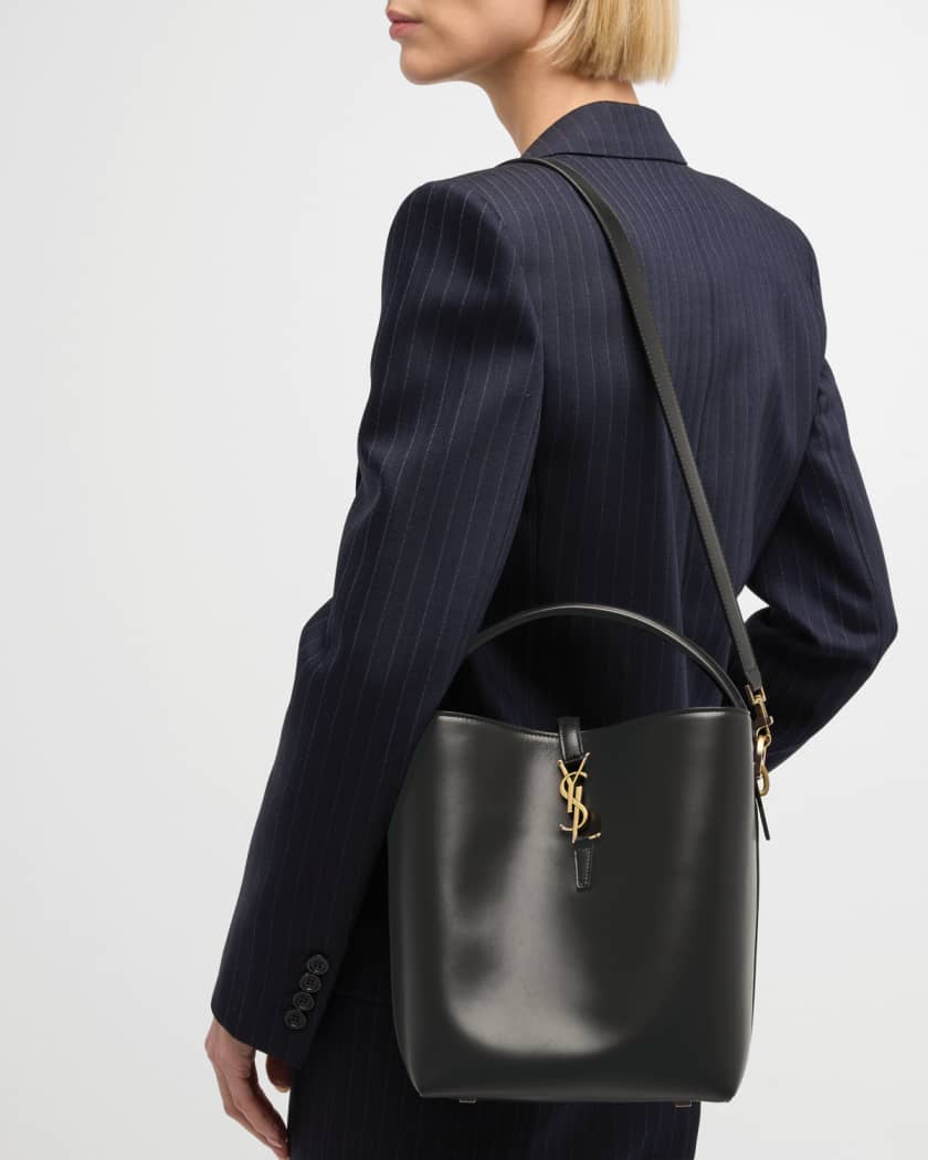 Saint Laurent Le 37 Mini Bag in Shiny Leather - Black