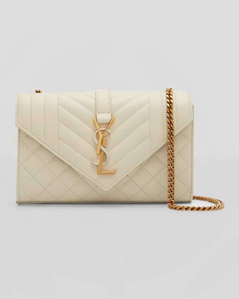 YSL Tricolor Medium Envelope Crossbody Bag