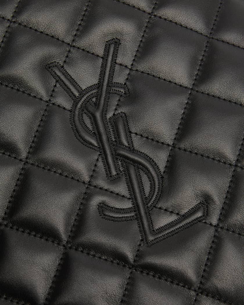 Cassandre Leather Duffle Bag in Black - Saint Laurent