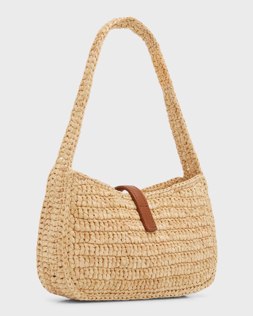 Saint Laurent YSL Small Basket Raffia Tote Bag - Bergdorf Goodman