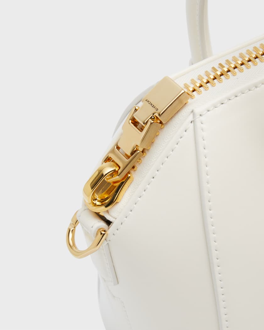 Givenchy Antigona Small Leather Satchel Bag in White