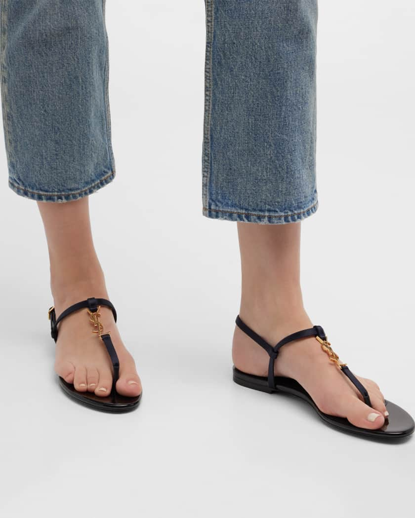 Cassandra leather thong sandals