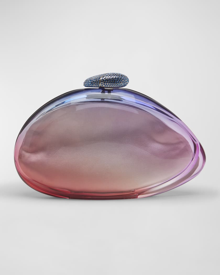 Benedetta Bruzziches Ariel Amorphous Plexiglass Clutch Bag | Neiman Marcus