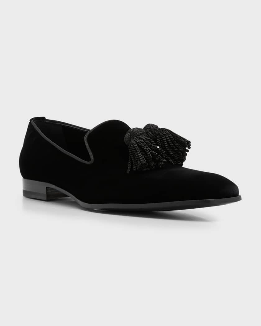 Jimmy Choo Men s Foxley Velvet Tassel Loafers Neiman Marcus