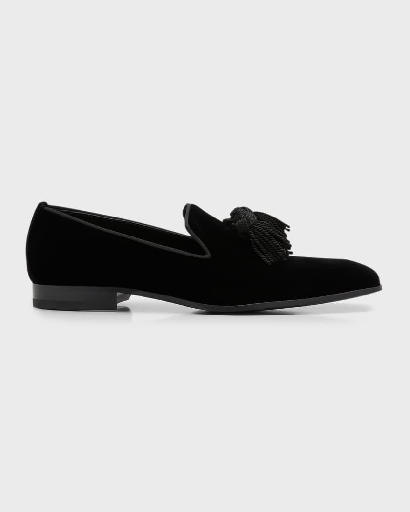 Jimmy choo marti velvet loafers cheap