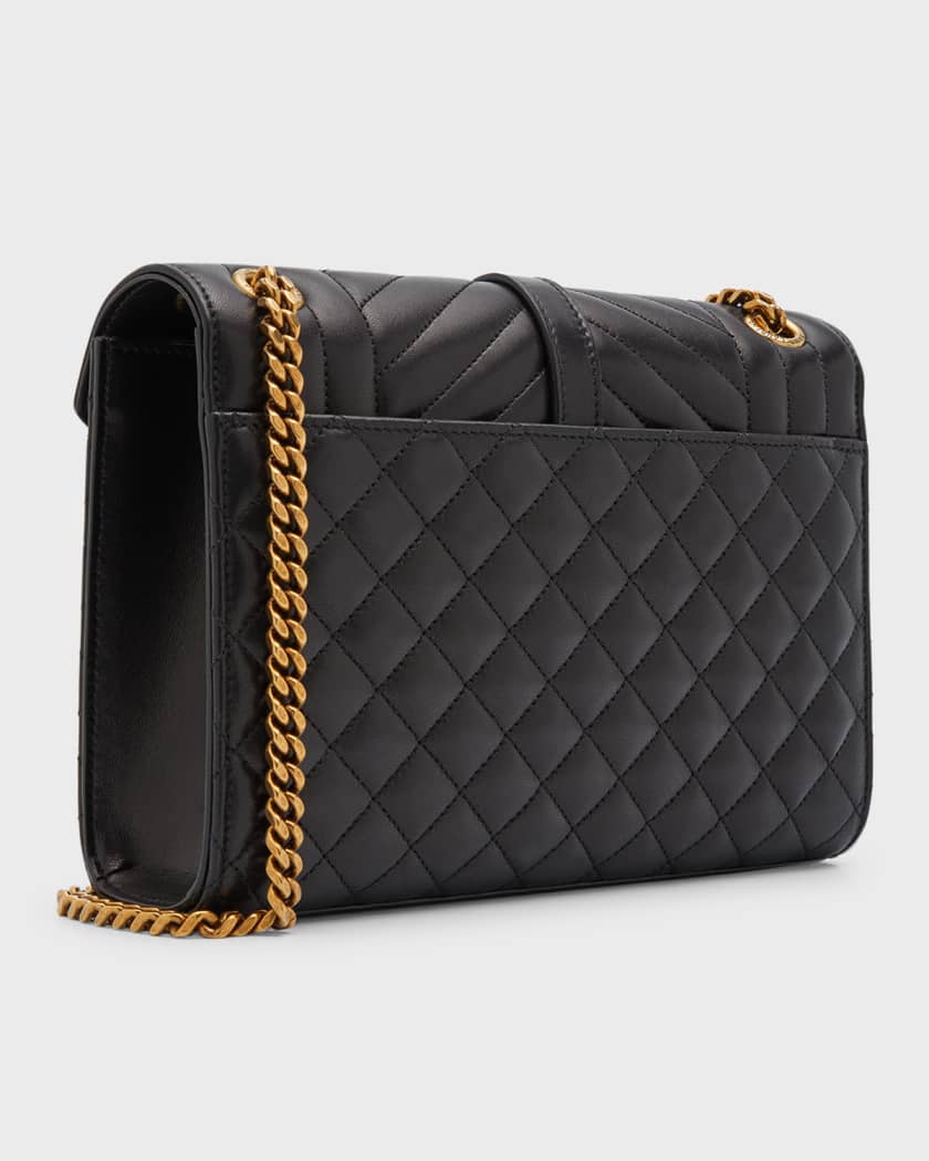 Saint Laurent Khaki Medium Envelope Bag – BlackSkinny