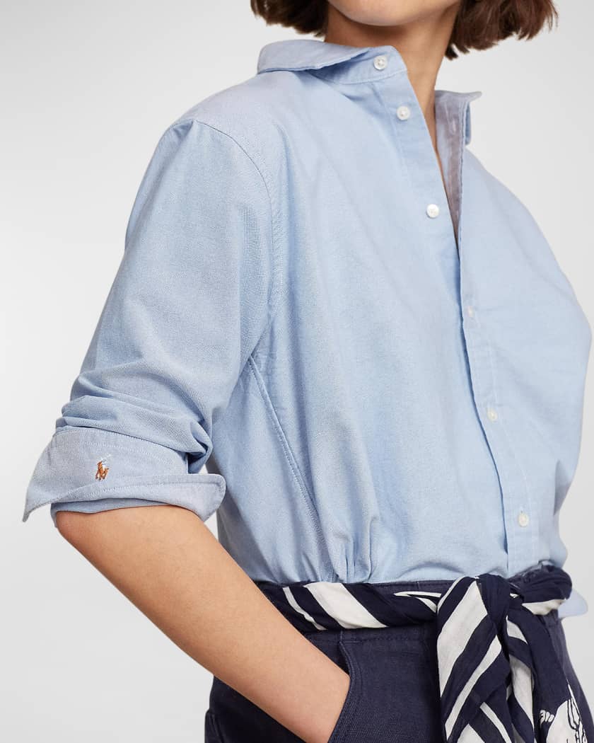 Relaxed fit oxford shirt deals