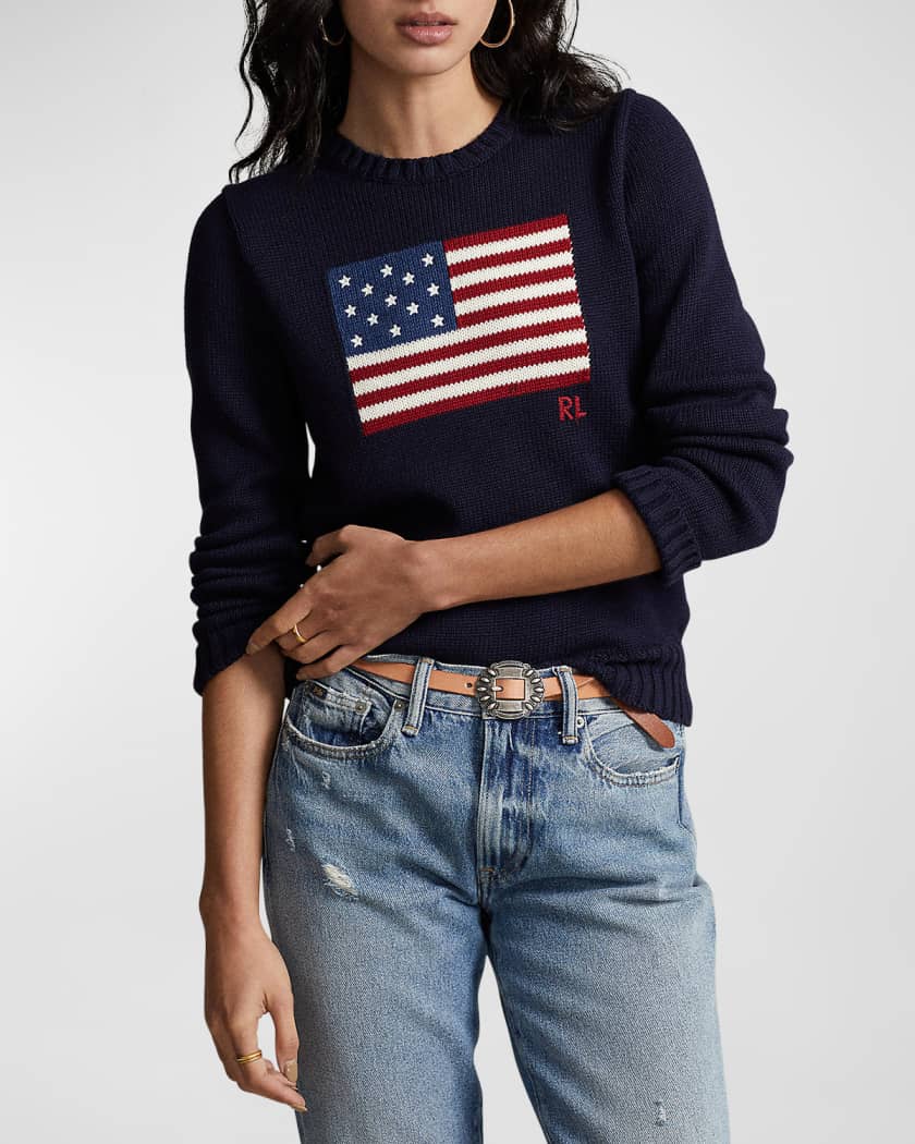 Polo cotton online crewneck sweater