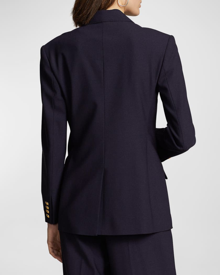 Collarless Wool Twill Blazer - Women - Ready-to-Wear