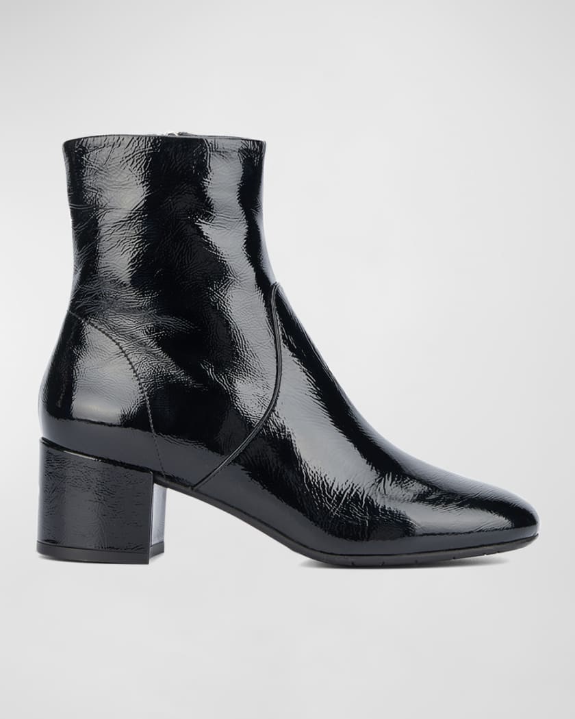 Aquatalia Lilianne Glossy Patent Booties Neiman Marcus