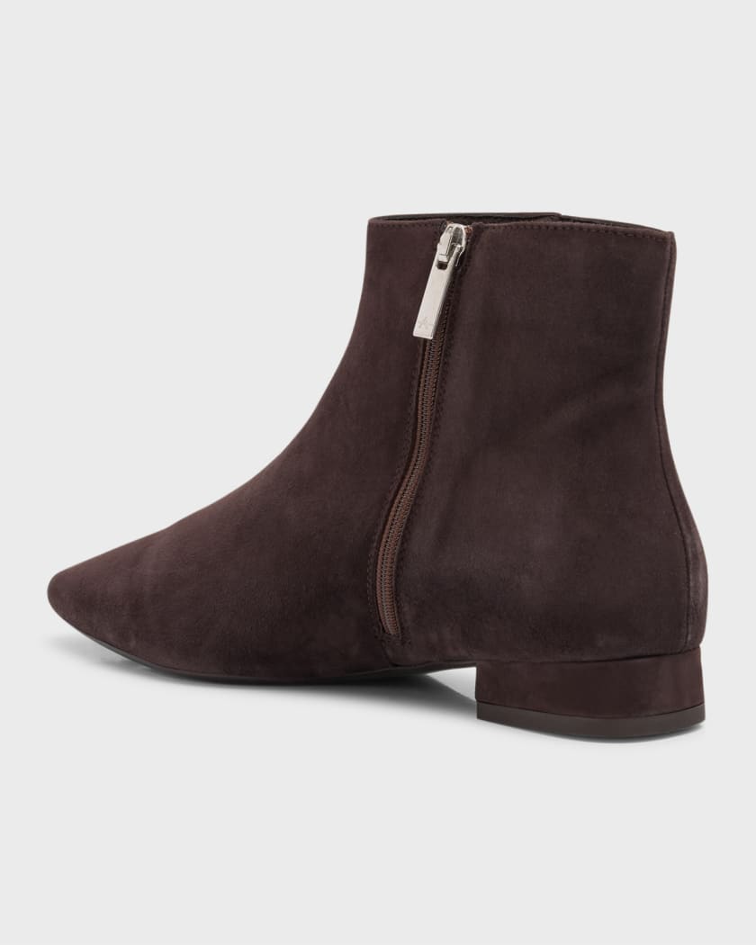 Aquatalia black suede booties top