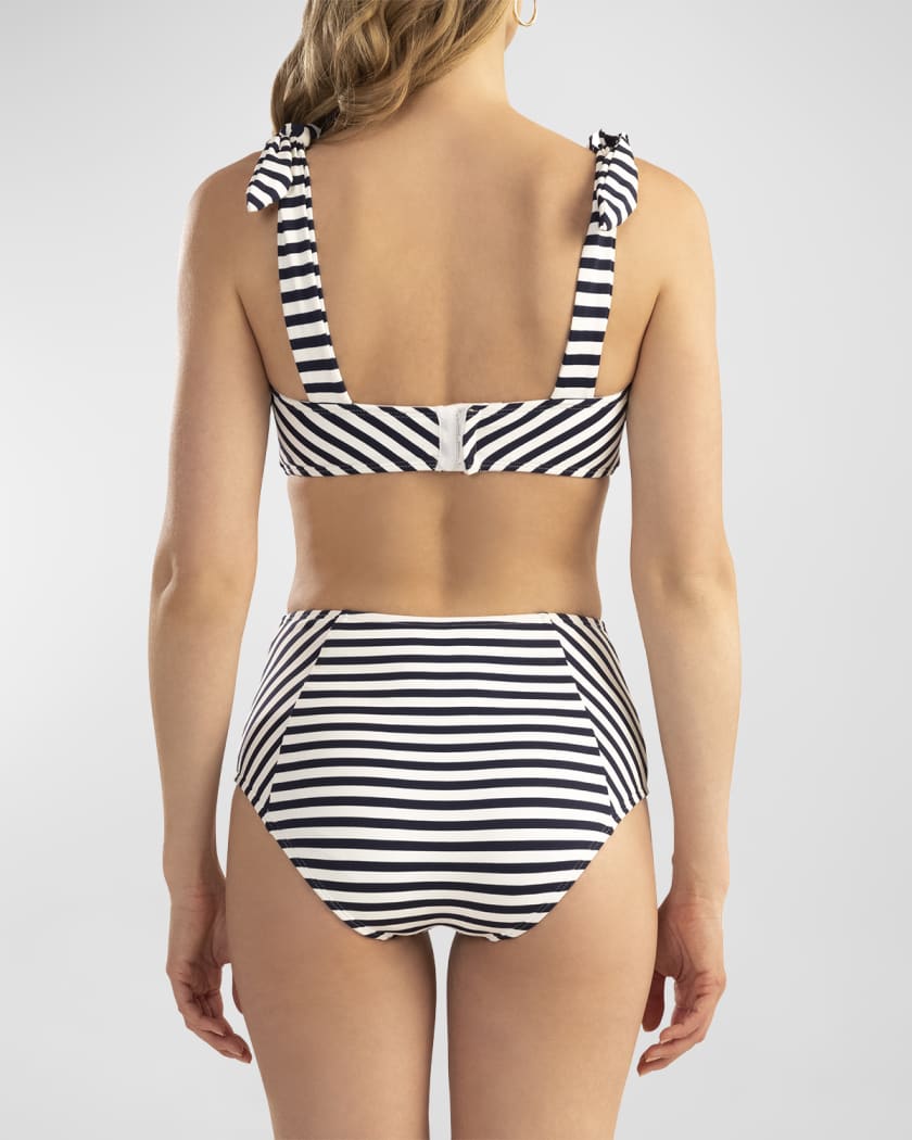 Striped high new arrivals waisted bikini bottoms