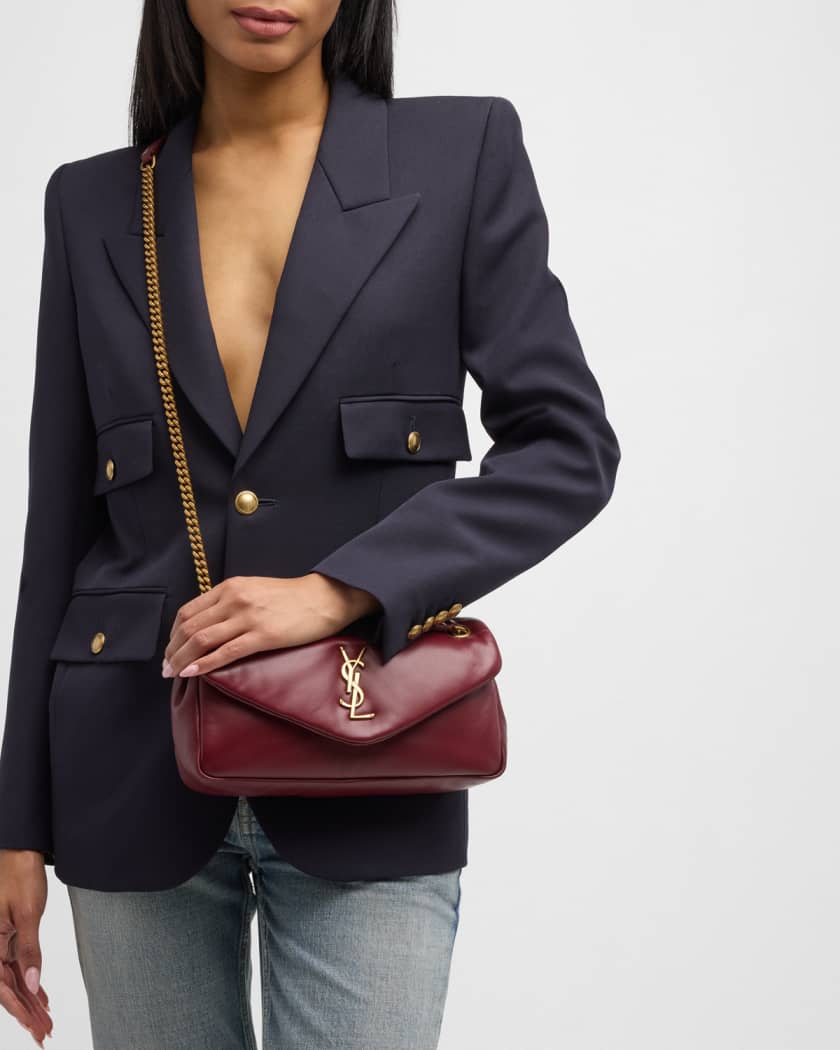 Calypso Small YSL Shoulder Bag in Smooth Padded Leather