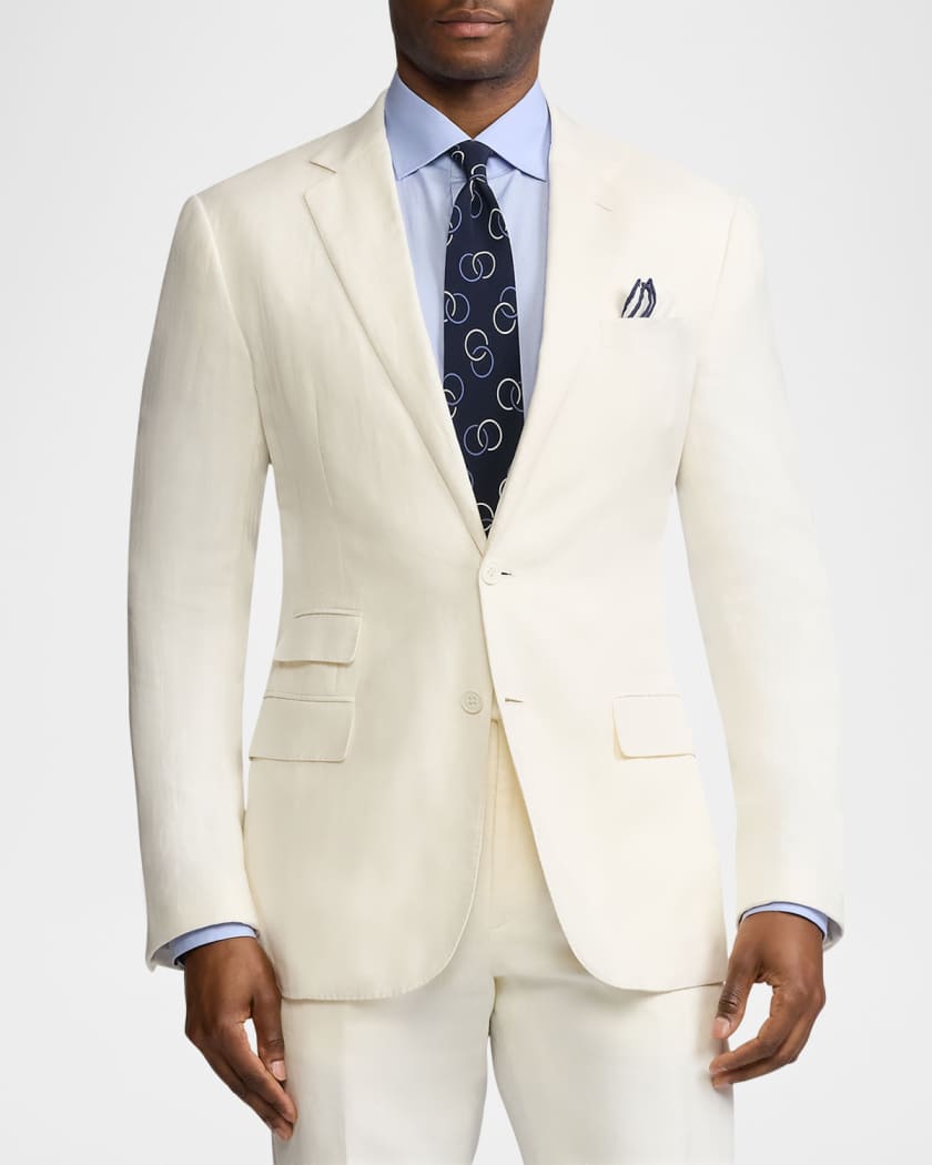 Ralph Lauren Purple Label Kent Hand-Tailored Silk-Linen Jacket