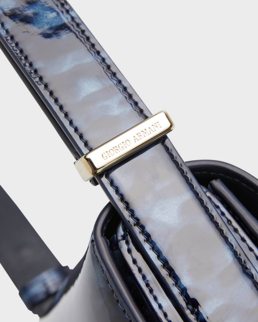 Small la Prima bag in tortoiseshell-design leather
