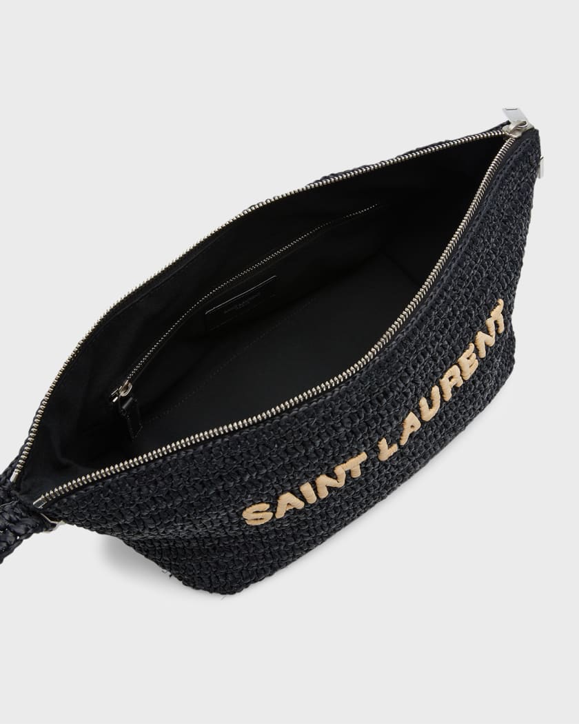 Saint Laurent Men's Le Rafia Crossbody Bag