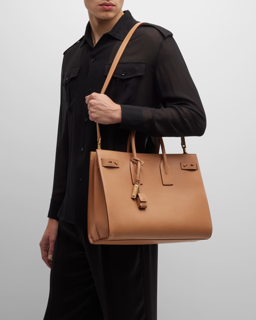 Men's Sac de Jour Large Leather Tote Bag