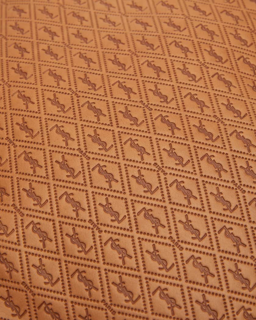 Saint Laurent Brown, Pattern Print Le Monogramme Small Crossbody Bag