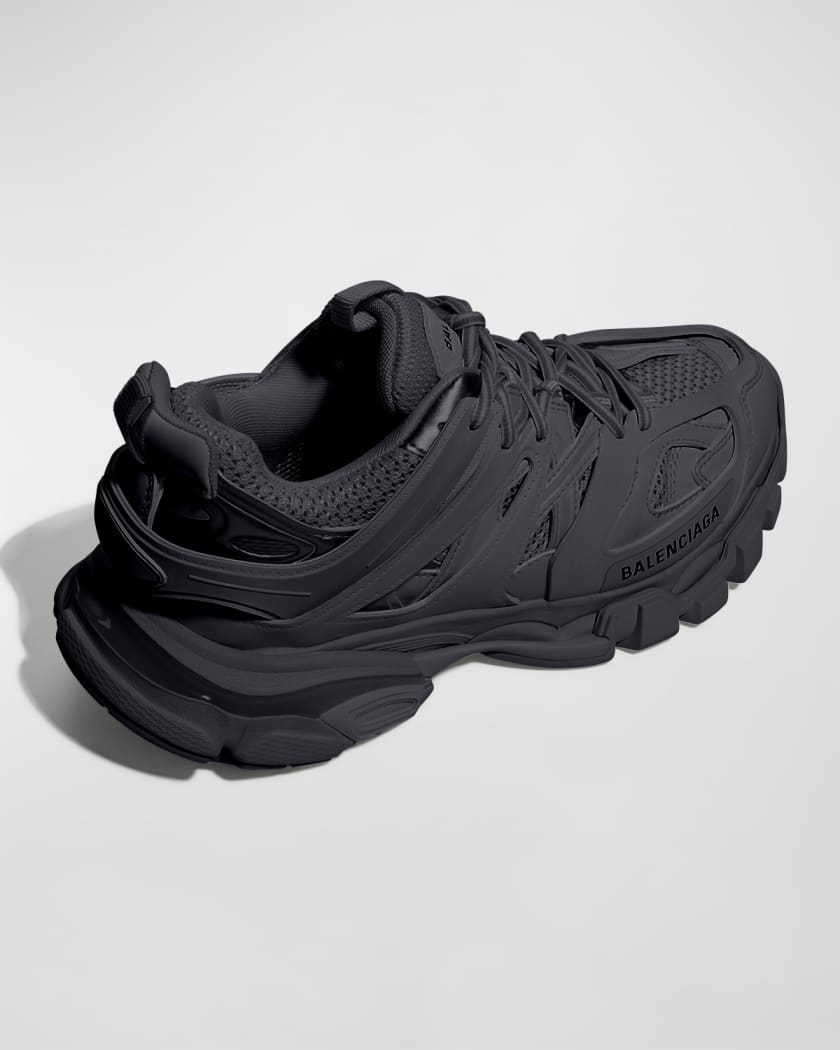 Men's Track Sneaker Metallic in Black