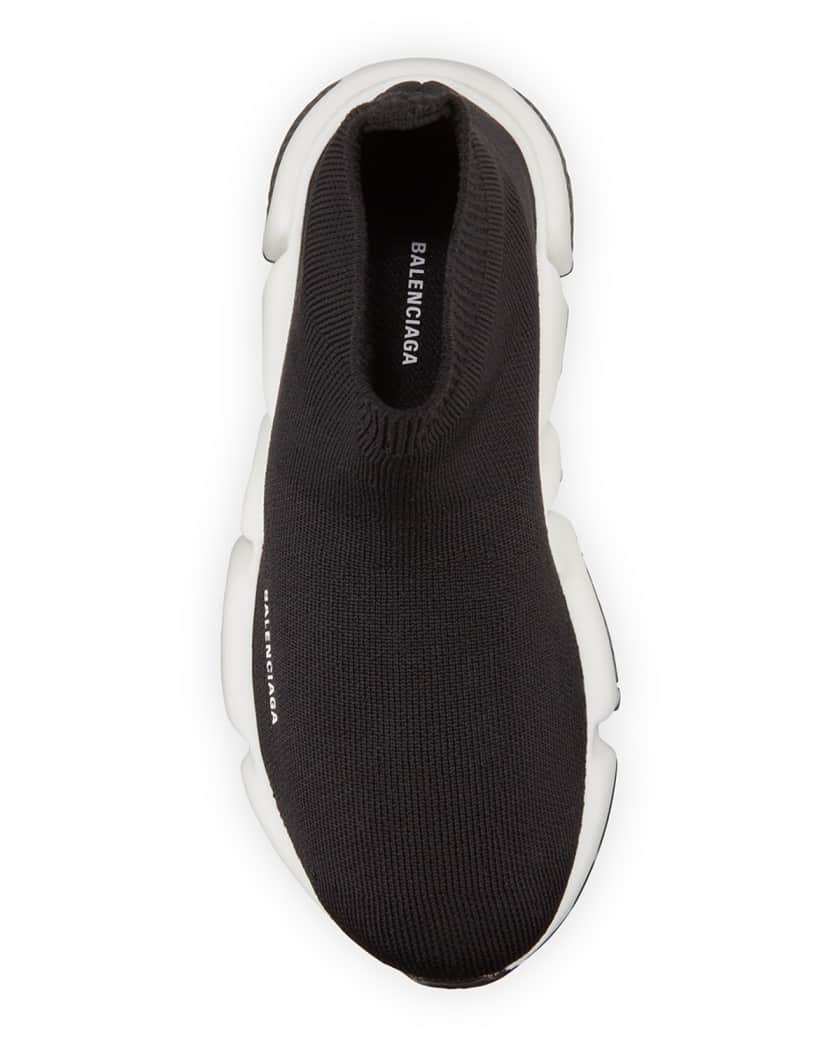 Kid's Two-Tone Knit Sock Trainer Sneakers