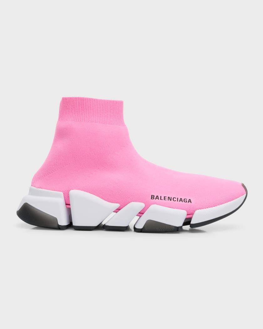 Balenciaga Speed 2.0 Graffiti Knit Sock Sneakers