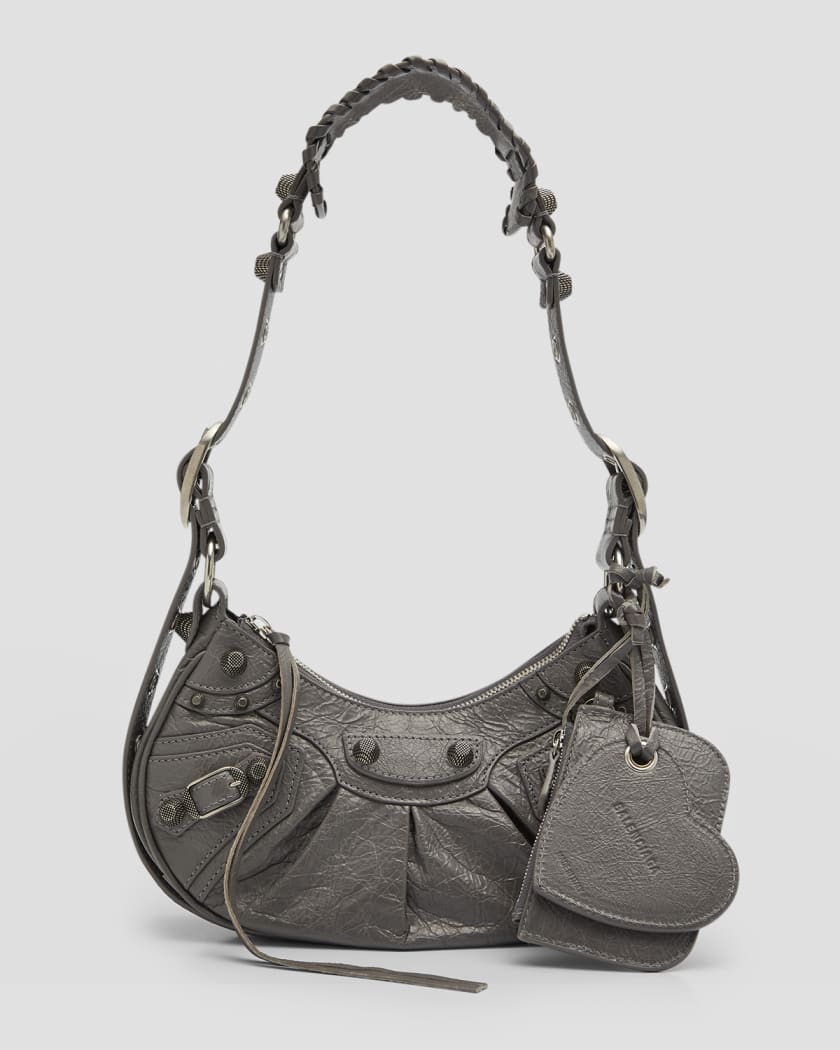 Studded leather shoulder 2024 bag
