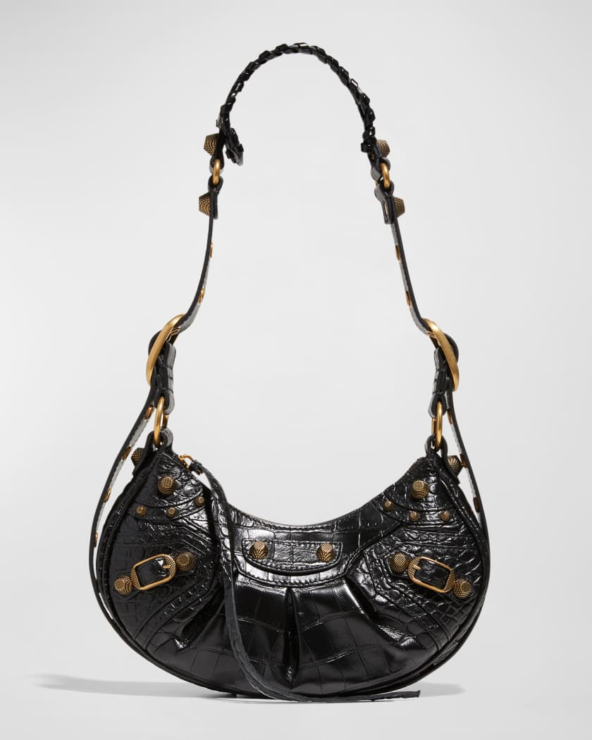 Balenciaga Le Cagole leather shoulder bag - Black