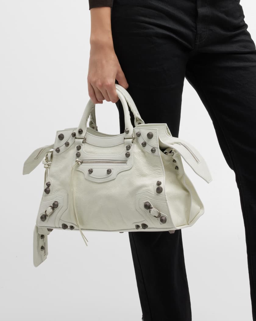White balenciaga city bag best sale