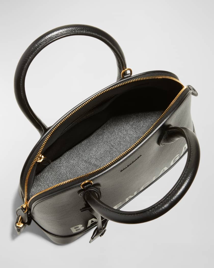 Balenciaga Mini Ville Top Handle Bag in Gold & Black