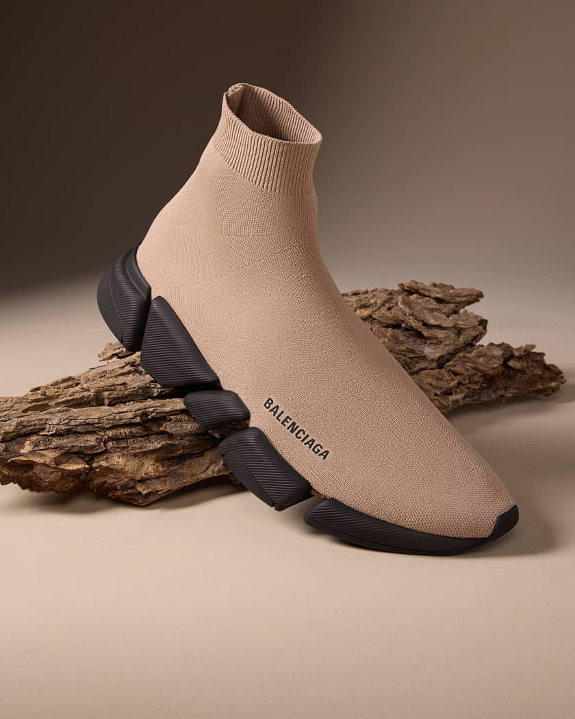 Balenciaga beige speed trainer clearance