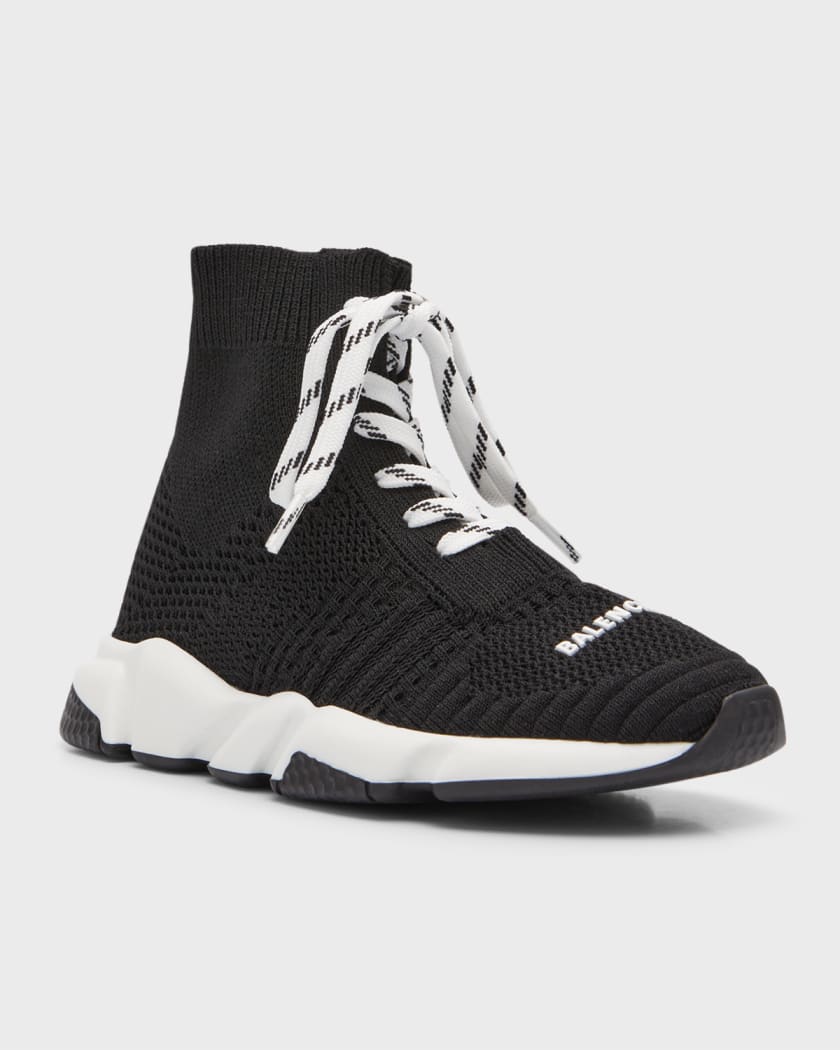Kid's Speed Lace-Up Sock Sneakers